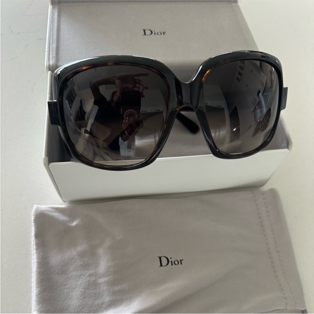 Christian DIOR 60's 2 Tortoise Sunglasses Vintage 00s